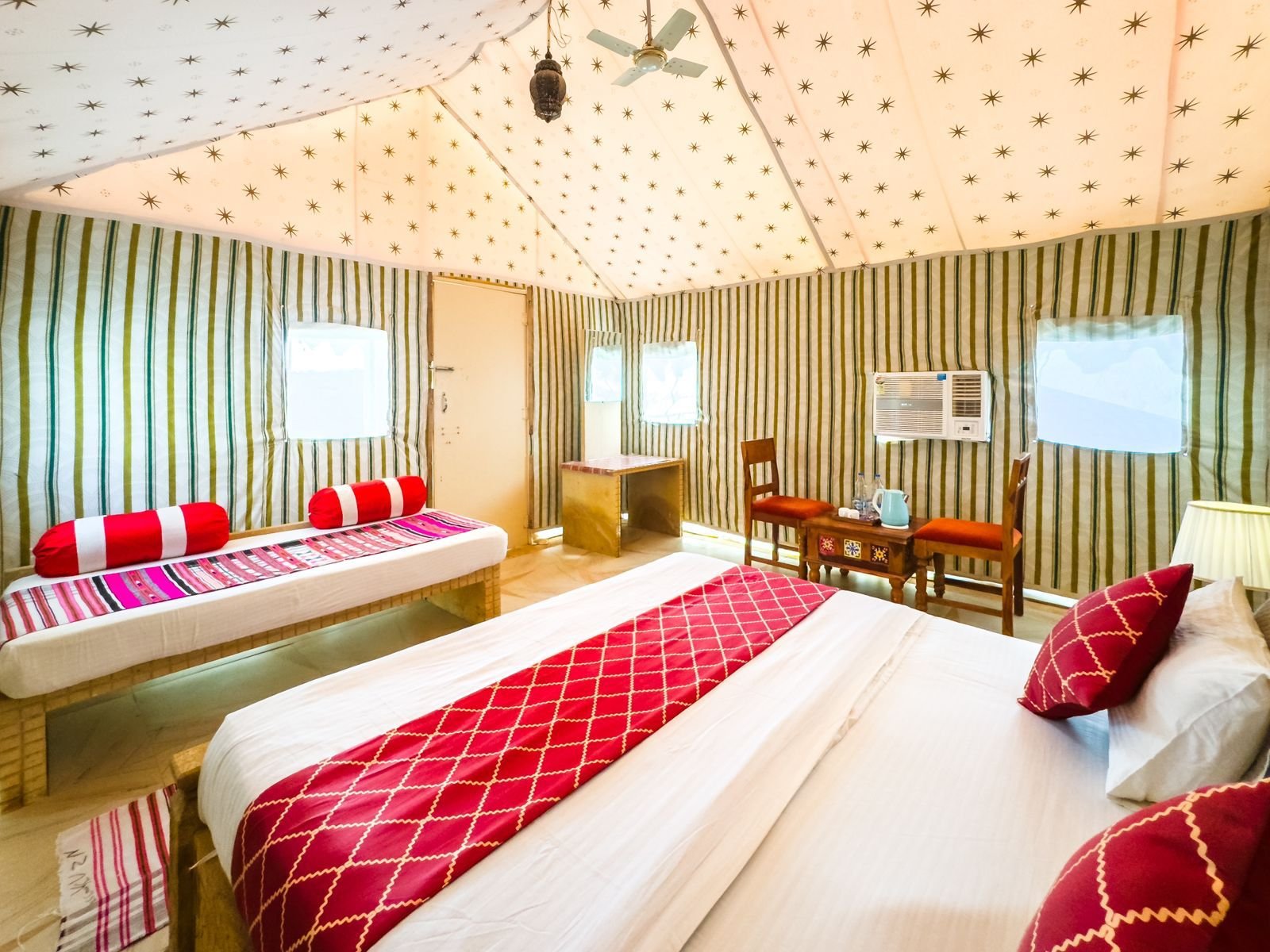 Interior View of Luxury Air Conditioned Royal Tent